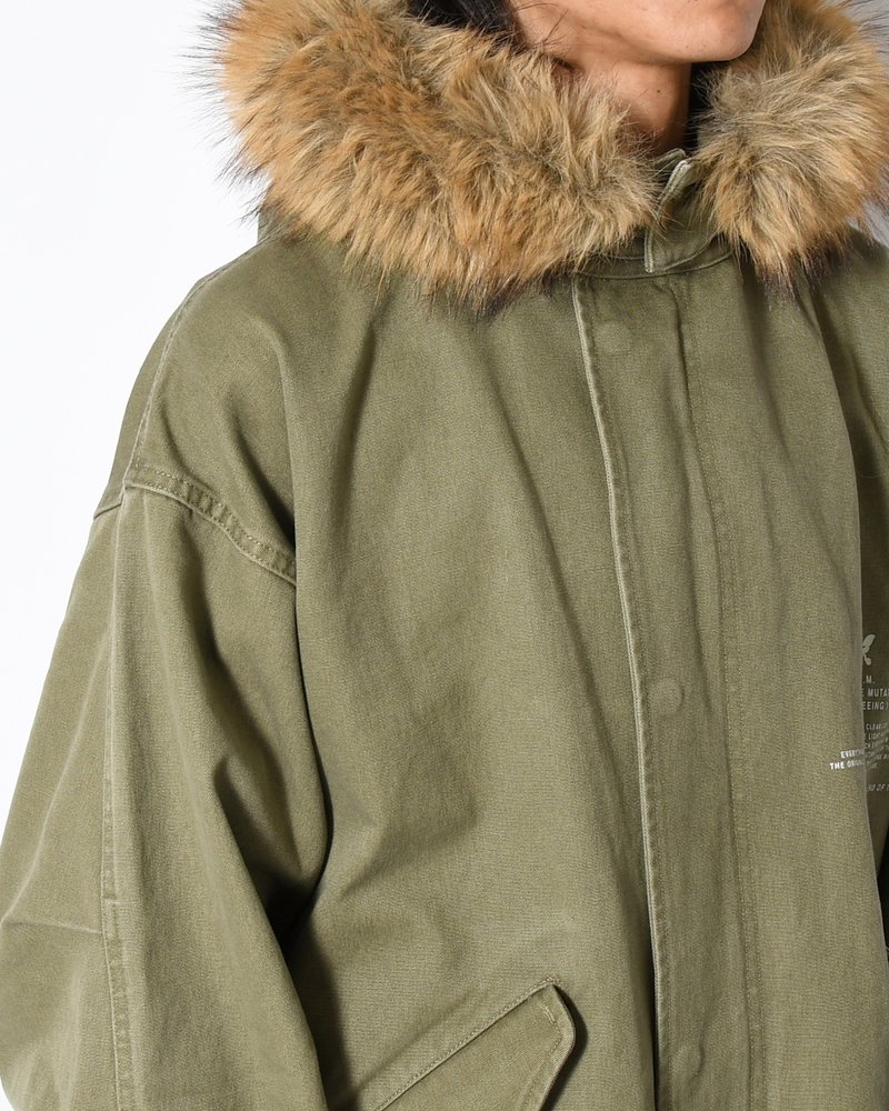 TRUE NATURE FISHTAIL PARKA -KHAKI-