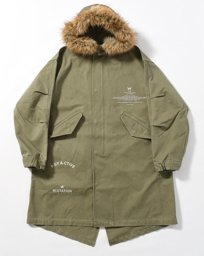 TRUE NATURE FISHTAIL PARKA -KHAKI-