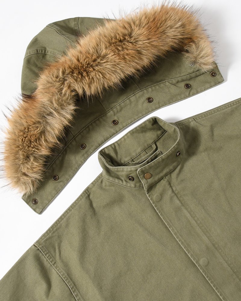 TRUE NATURE FISHTAIL PARKA -KHAKI-
