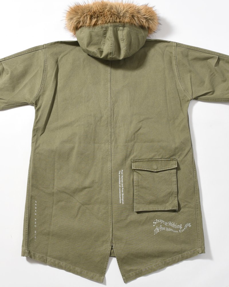 TRUE NATURE FISHTAIL PARKA -KHAKI-