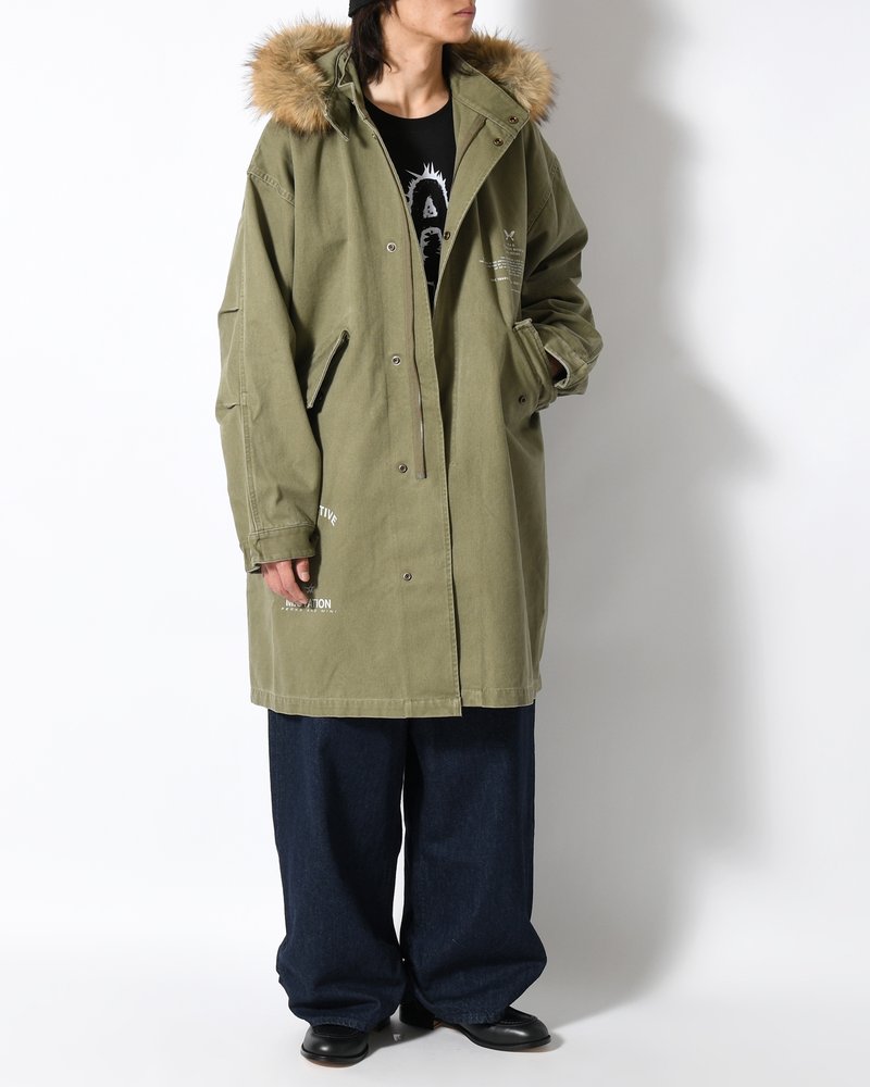 TRUE NATURE FISHTAIL PARKA -KHAKI-