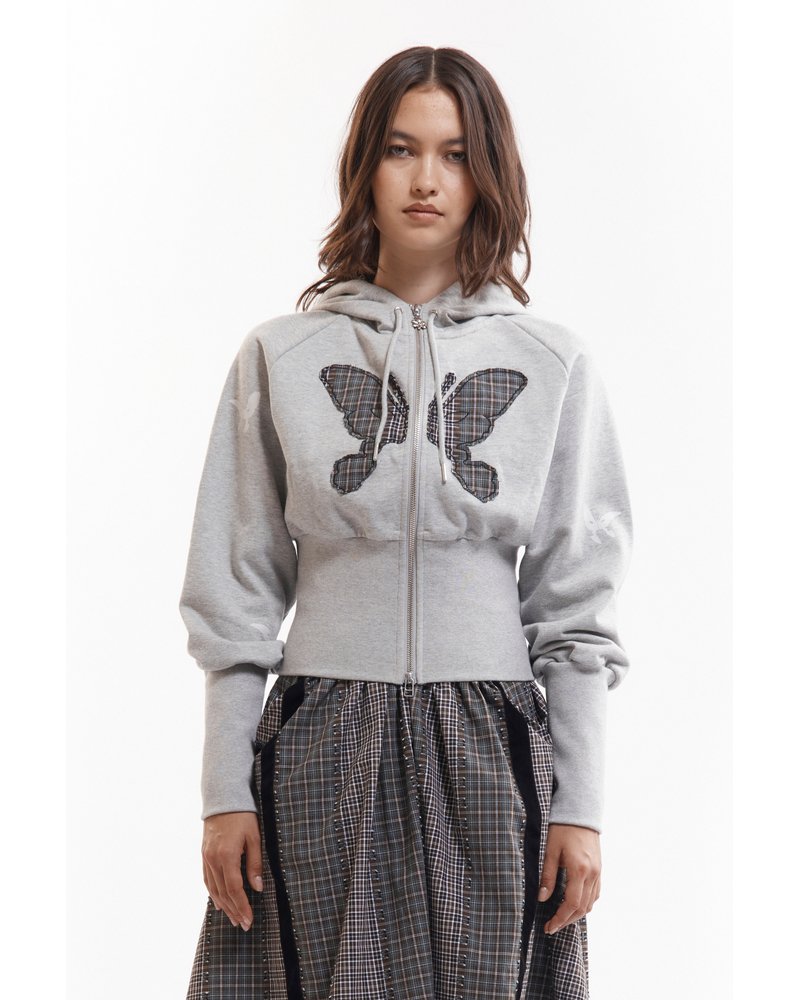FLUTTER BOARD ZIP THRU (Women) -GREY/MARLE-