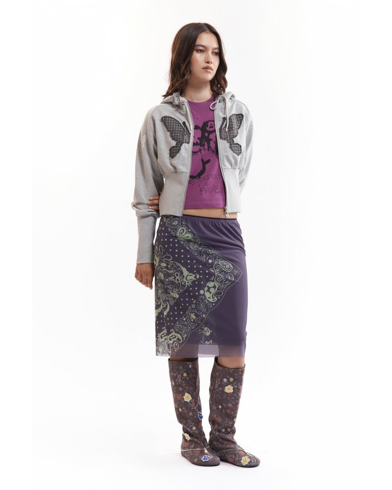 FLUTTER BOARD ZIP THRU (Women) -GREY/MARLE-
