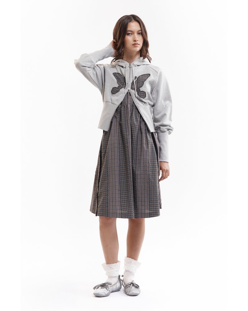 FLUTTER BOARD ZIP THRU (Women) -GREY/MARLE-
