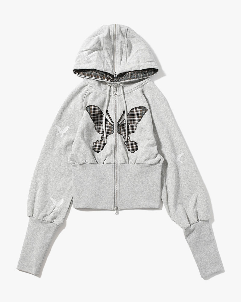 FLUTTER BOARD ZIP THRU (Women) -GREY/MARLE-