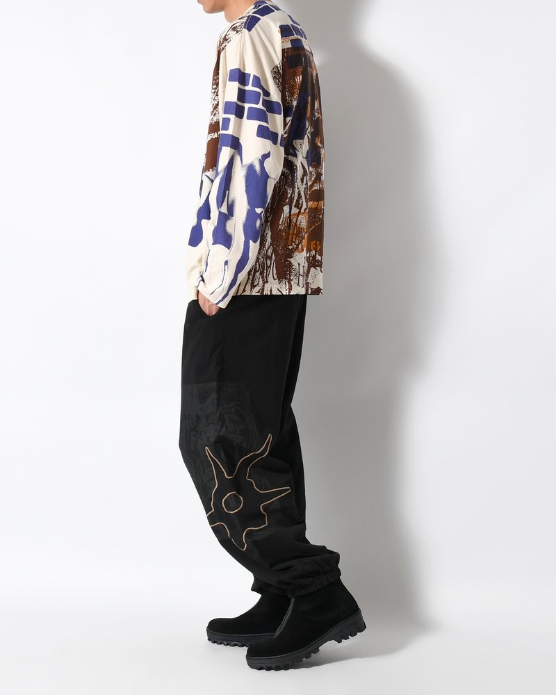DECAL SWEATPANT -BLACK WASH-