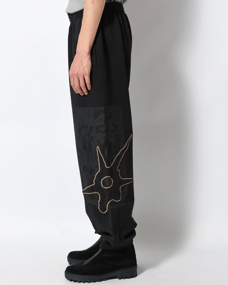 DECAL SWEATPANT -BLACK WASH-