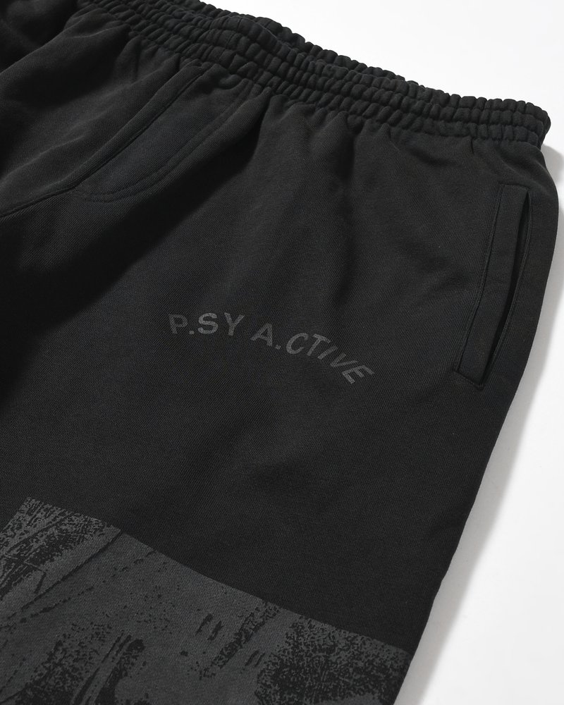 DECAL SWEATPANT -BLACK WASH-