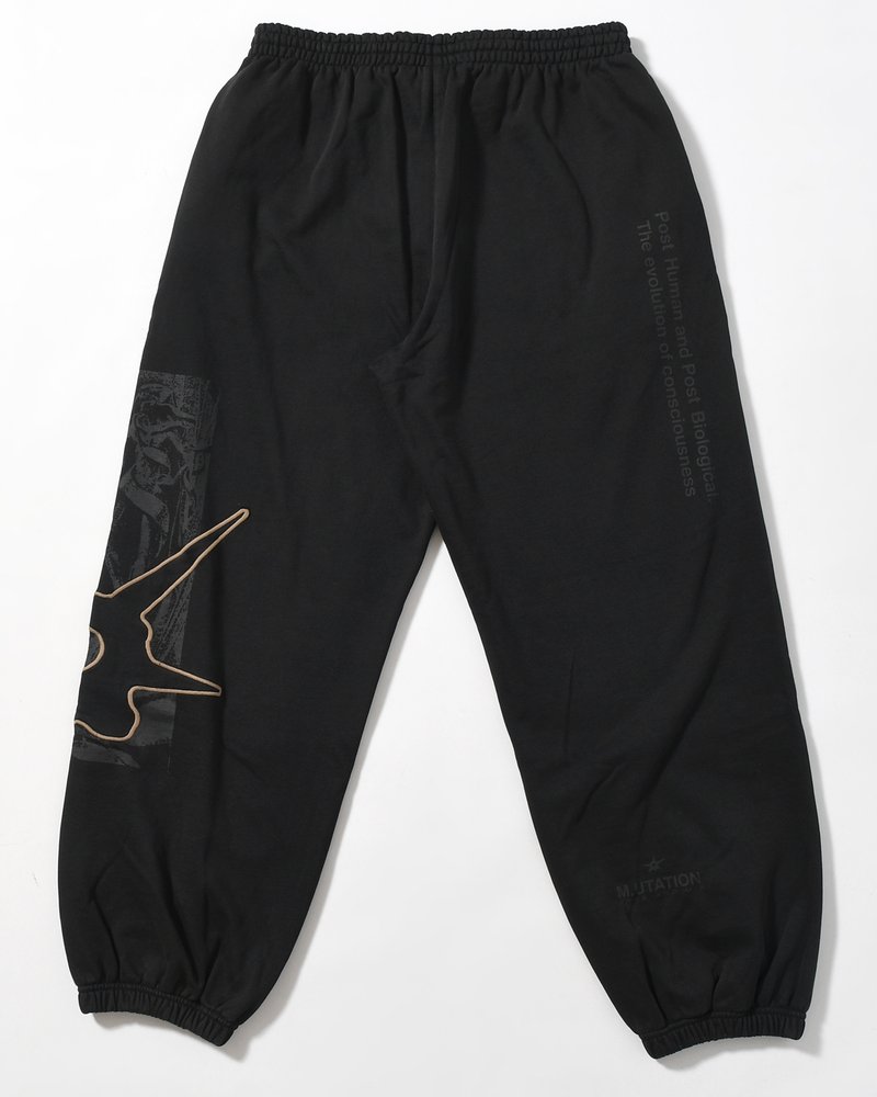 DECAL SWEATPANT -BLACK WASH-