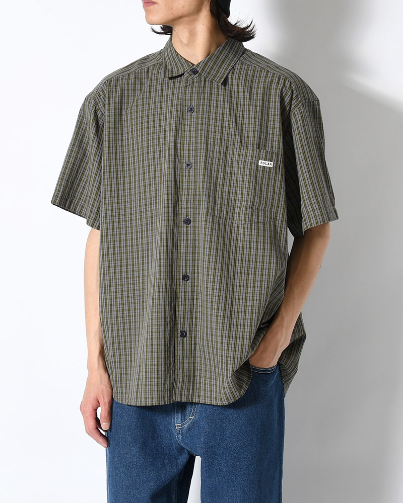 MITCHELL SHIRT -BLACK/GREEN-