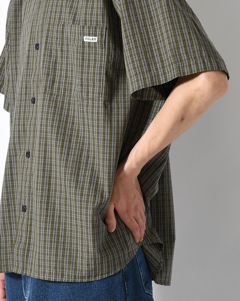MITCHELL SHIRT -BLACK/GREEN-