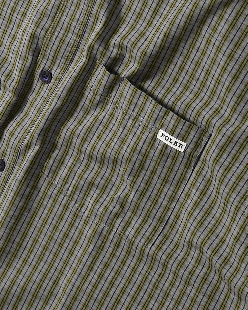 MITCHELL SHIRT -BLACK/GREEN-