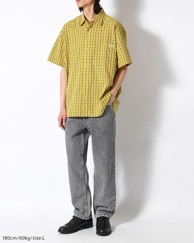 MITCHELL SHIRT -LEMON/BLACK-