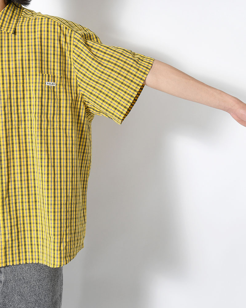 MITCHELL SHIRT -LEMON/BLACK-