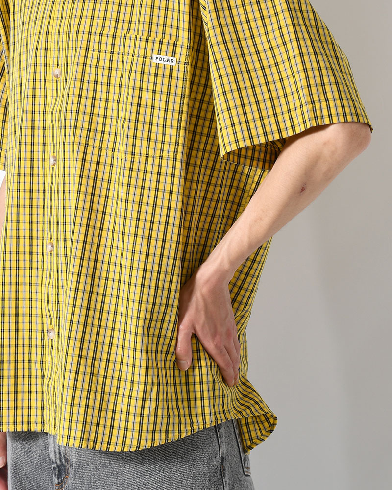 MITCHELL SHIRT -LEMON/BLACK-