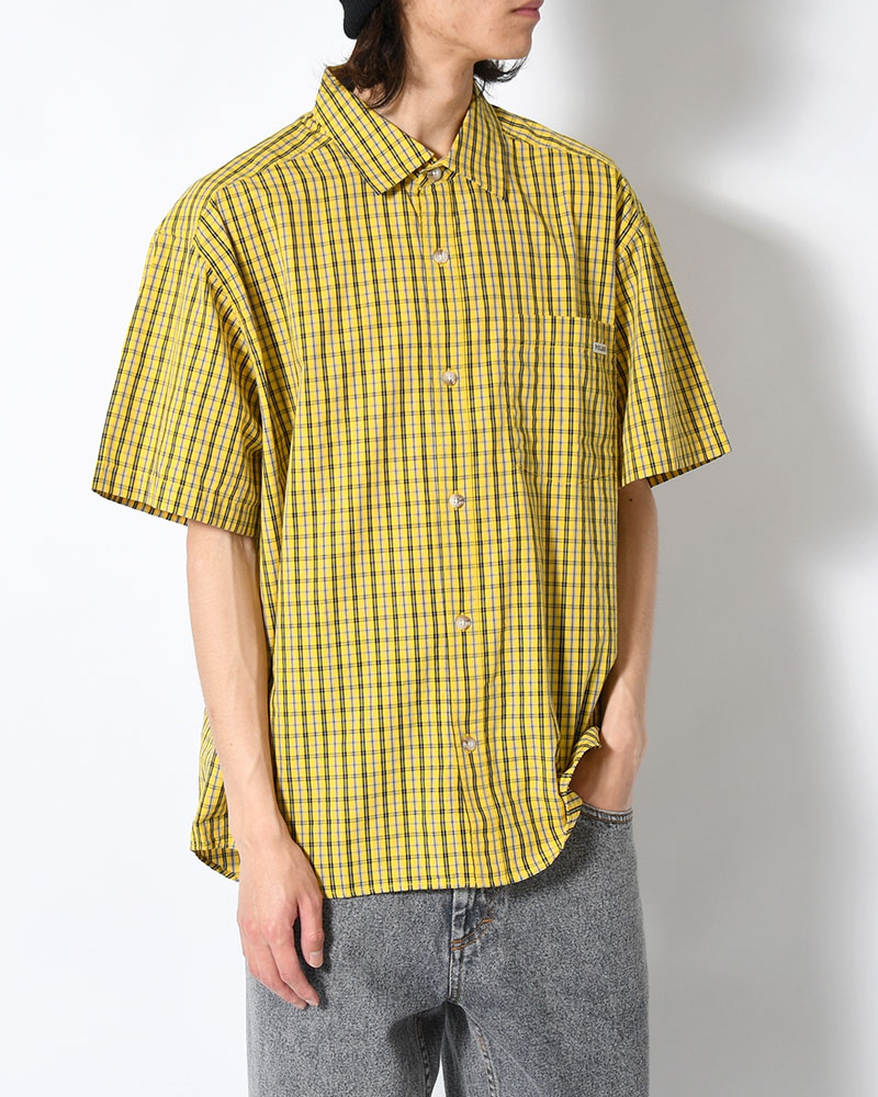 MITCHELL SHIRT -LEMON/BLACK-