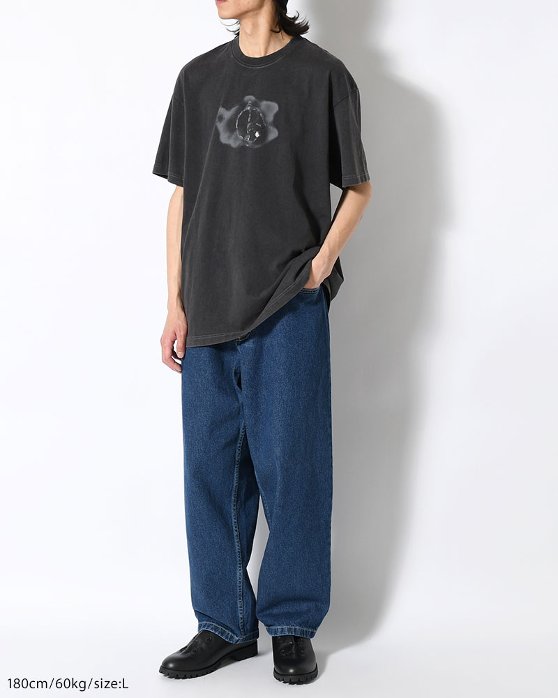 TEE METAL LOGO -SILVER BLACK-