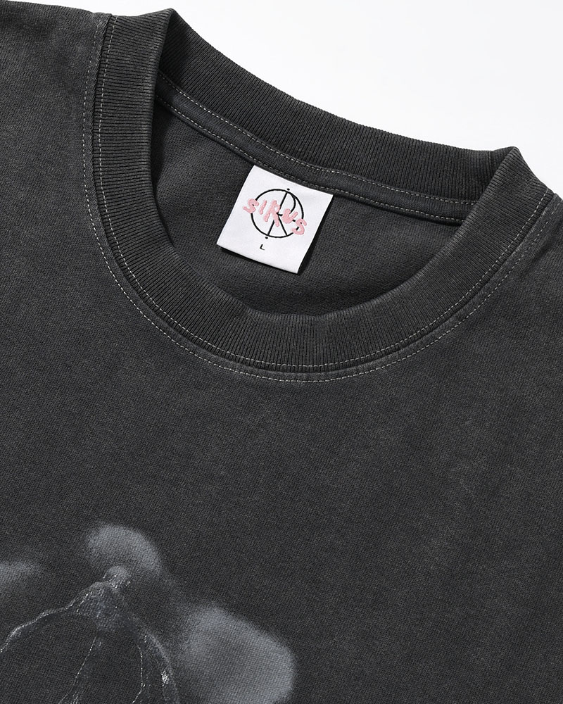 TEE METAL LOGO -SILVER BLACK-