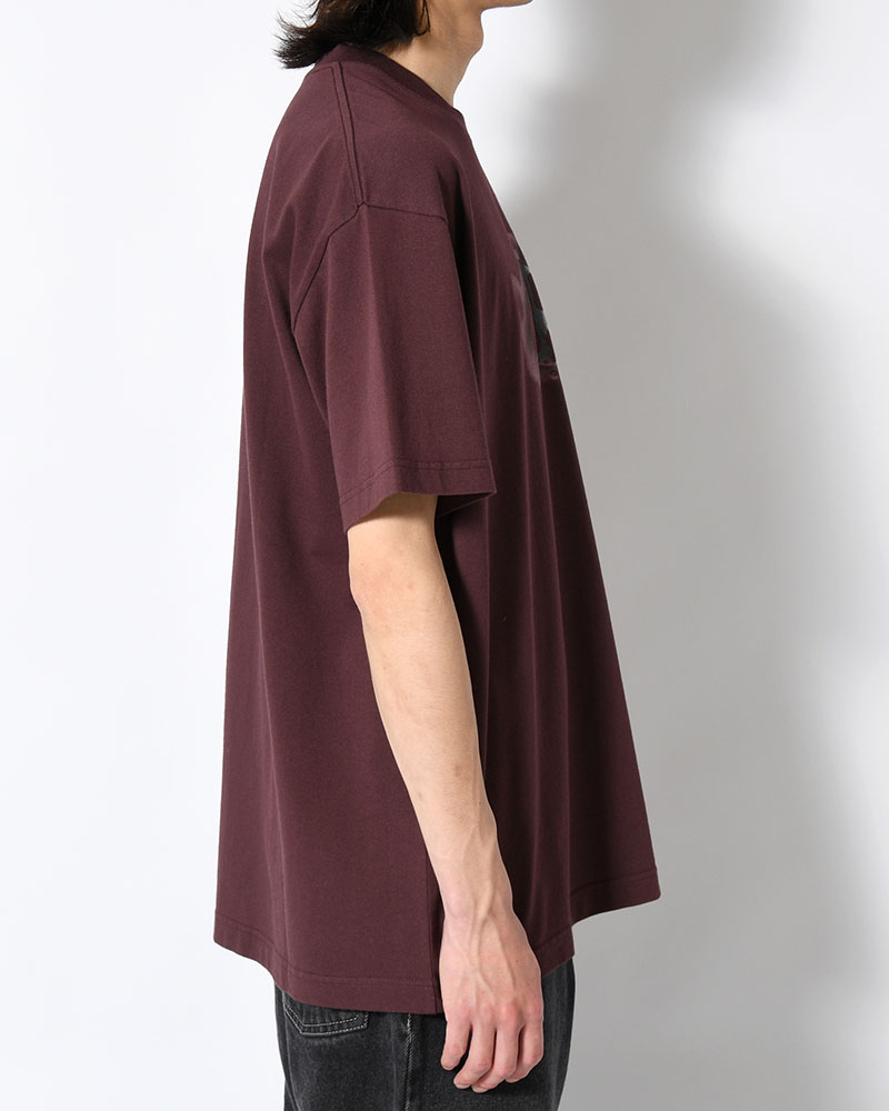 TEE METAL LOGO -WASHED BORDEAUX-