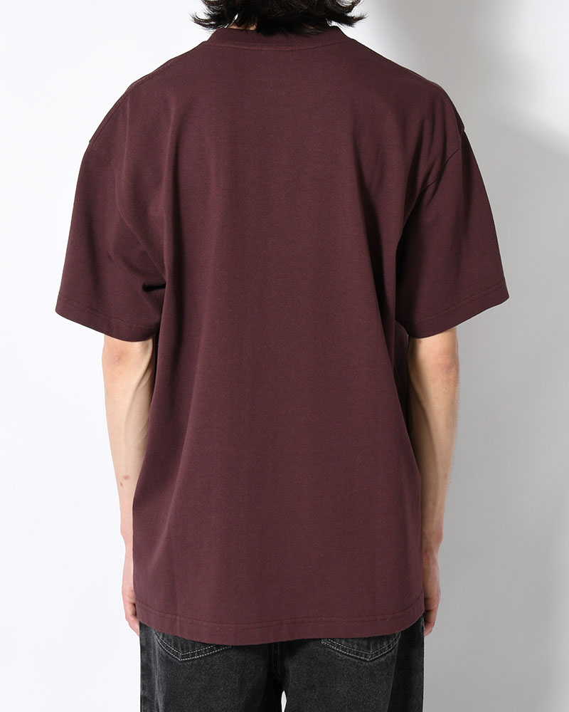 TEE METAL LOGO -WASHED BORDEAUX-