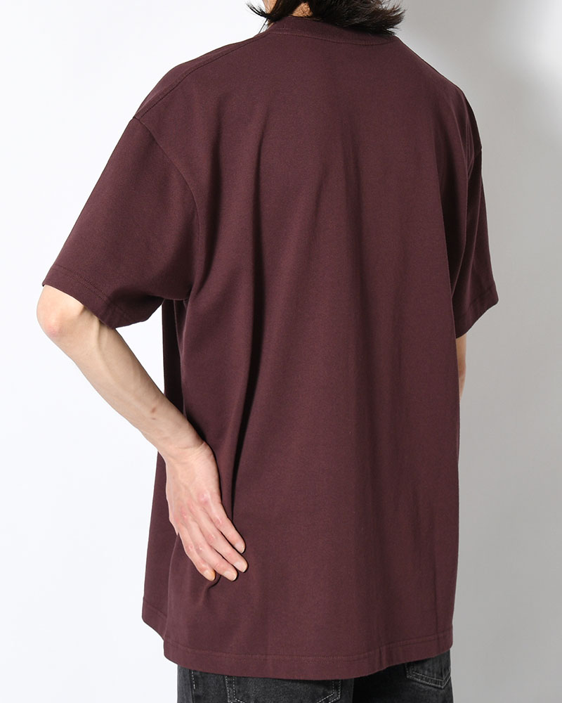 TEE METAL LOGO -WASHED BORDEAUX-