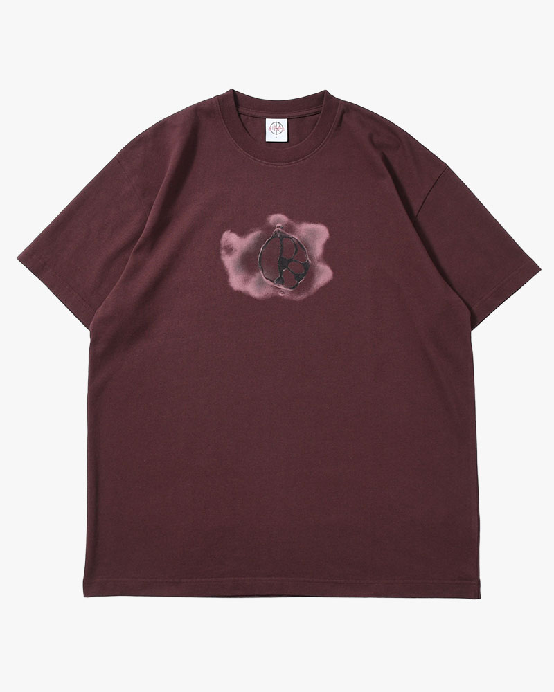 TEE METAL LOGO -WASHED BORDEAUX-