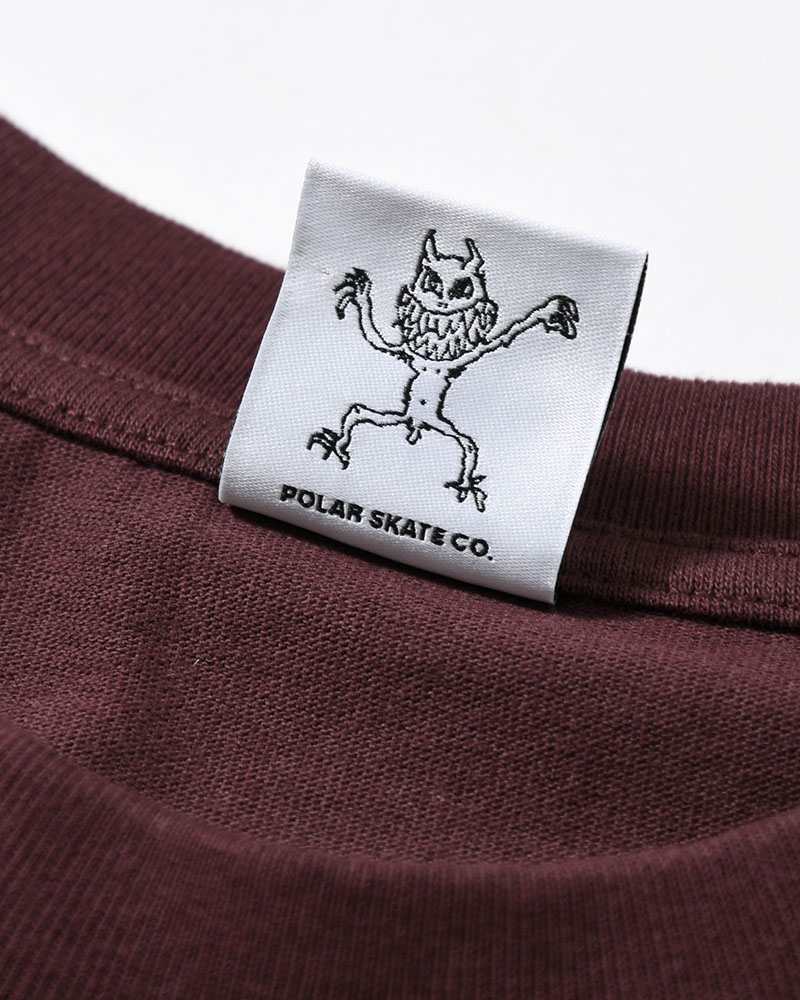 TEE METAL LOGO -WASHED BORDEAUX-