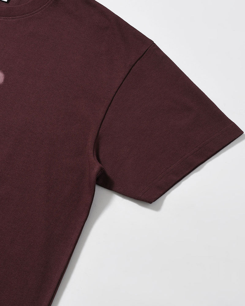 TEE METAL LOGO -WASHED BORDEAUX-