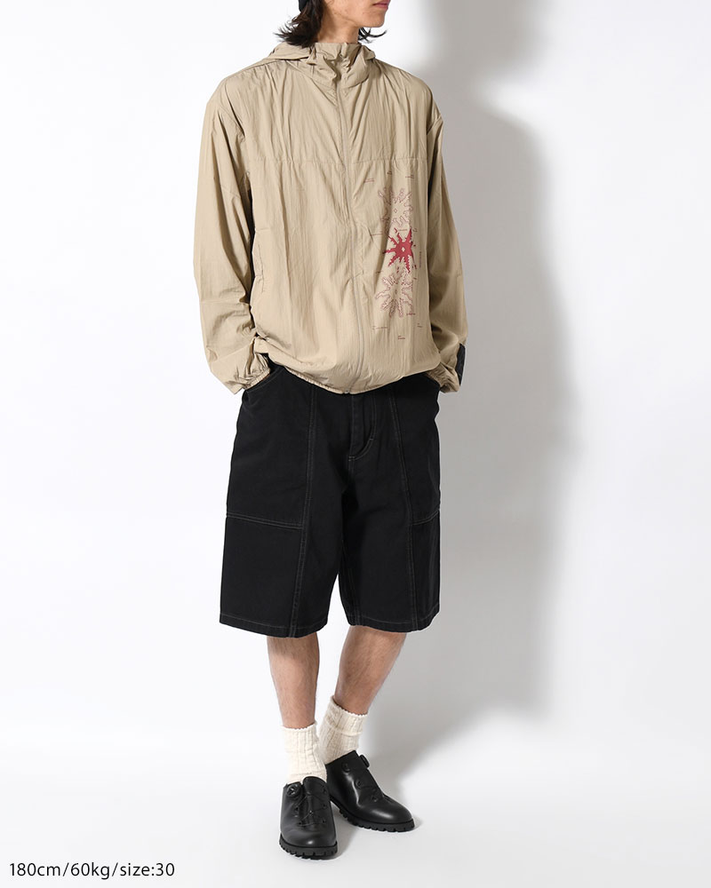 JIRO SHORTS -AGED BLACK-