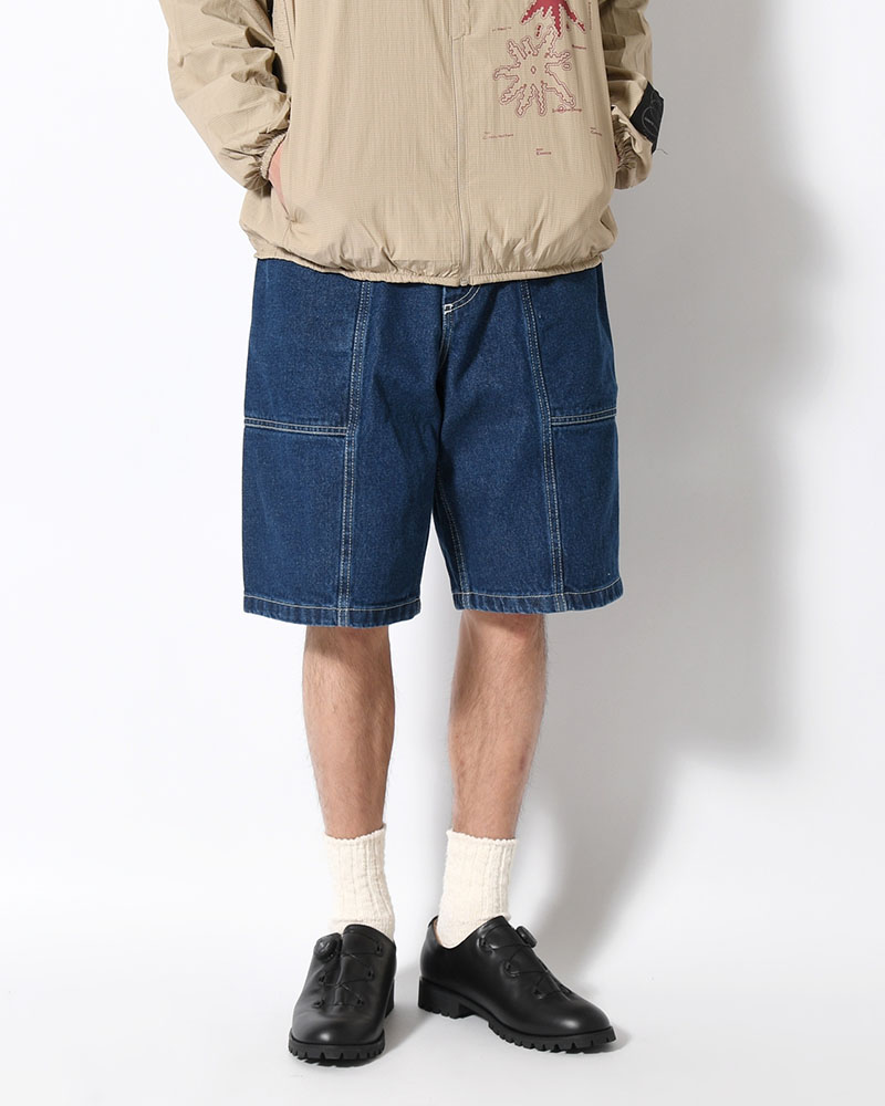 JIRO SHORTS -DARK BLUE(W/WHITE STITCHING)-