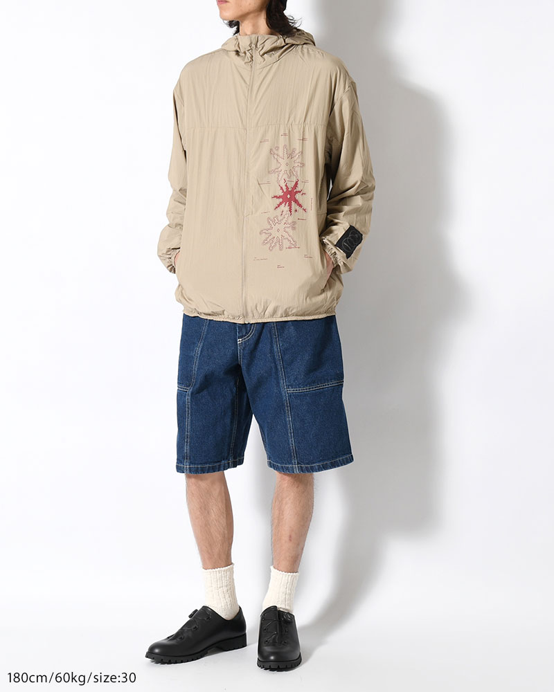 JIRO SHORTS -DARK BLUE(W/WHITE STITCHING)-