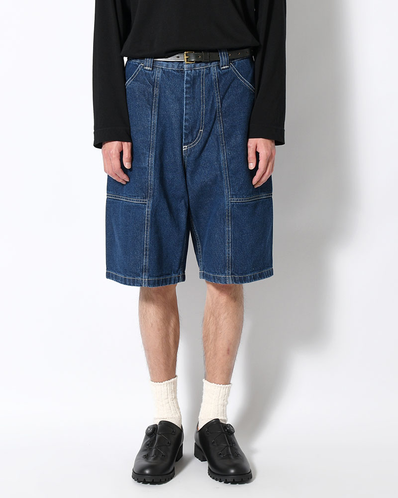 JIRO SHORTS -DARK BLUE(W/WHITE STITCHING)-