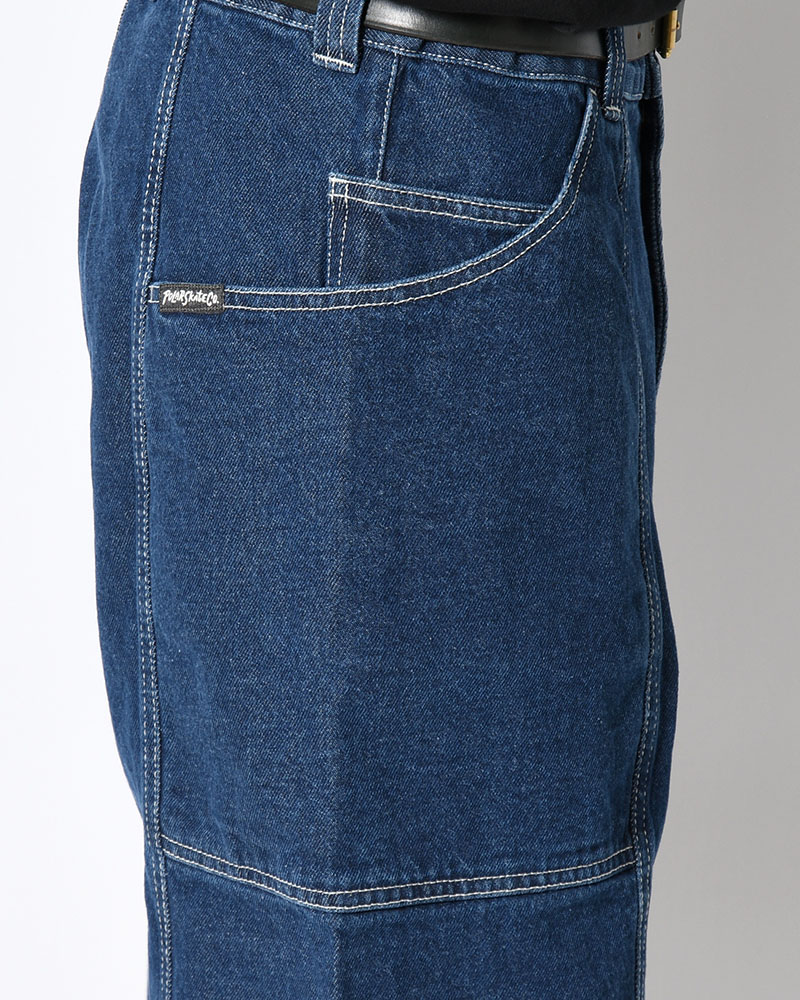 JIRO SHORTS -DARK BLUE(W/WHITE STITCHING)-