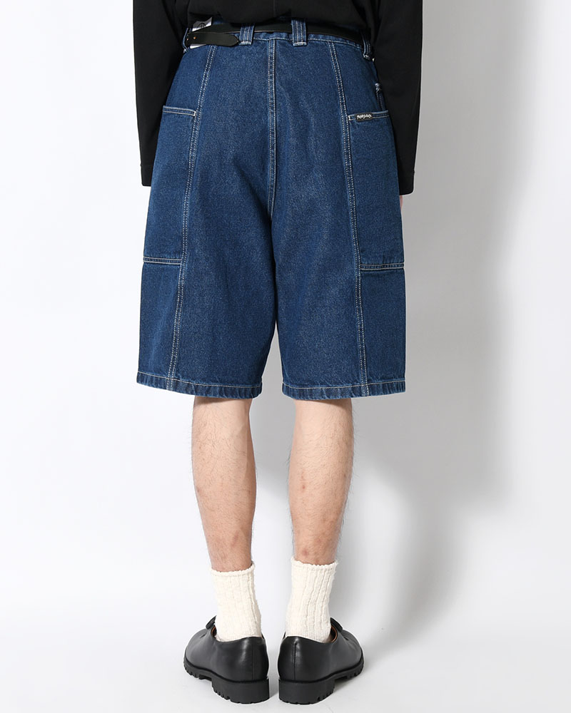 JIRO SHORTS -DARK BLUE(W/WHITE STITCHING)-