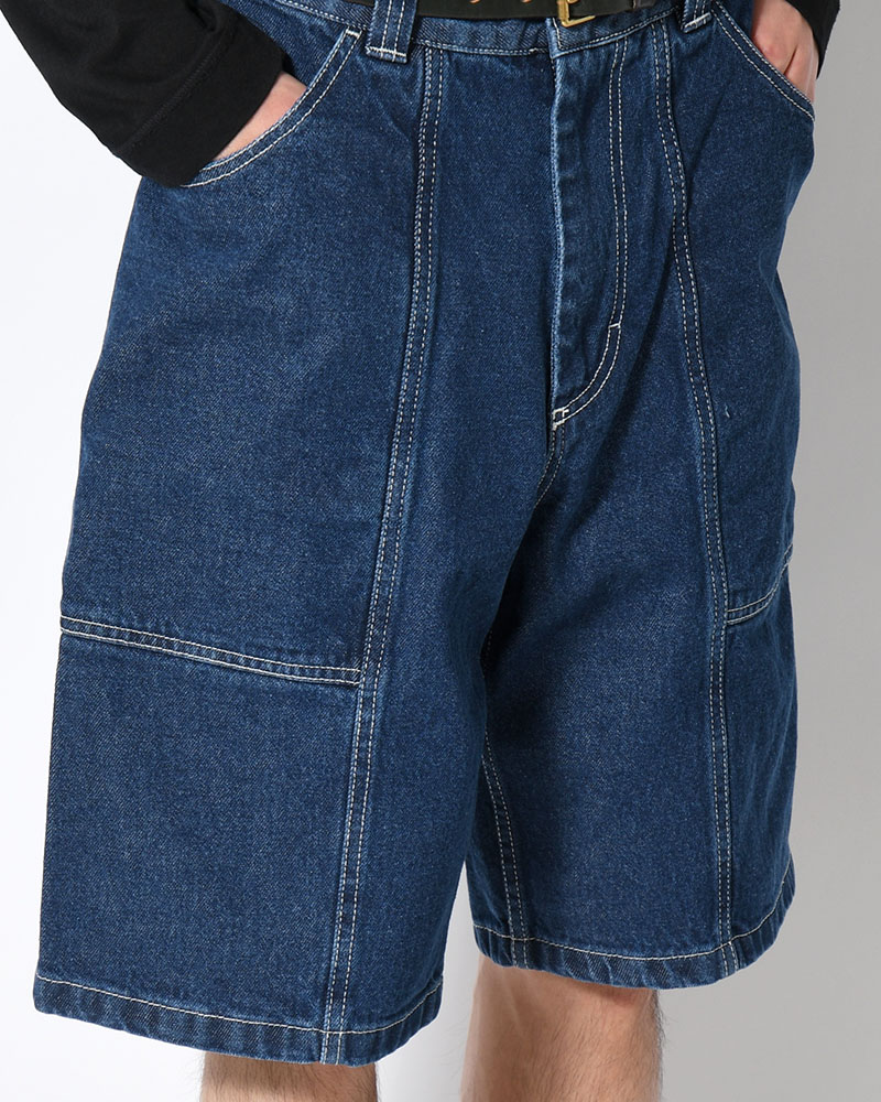 JIRO SHORTS -DARK BLUE(W/WHITE STITCHING)-