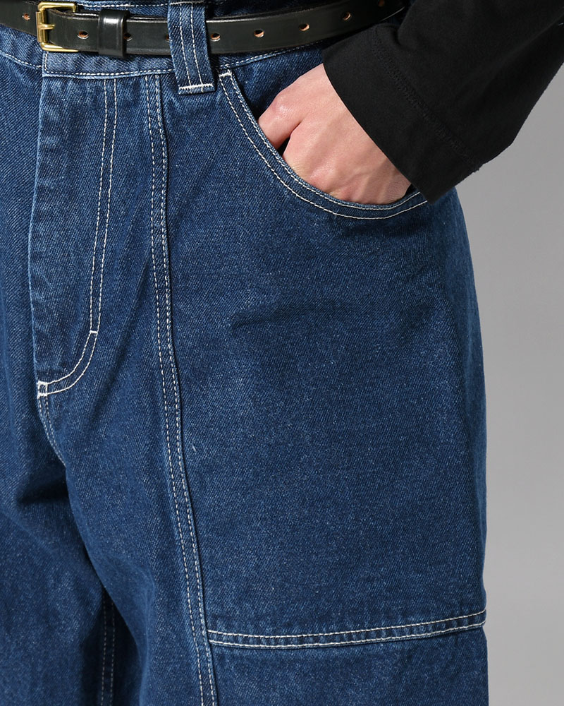 JIRO SHORTS -DARK BLUE(W/WHITE STITCHING)-