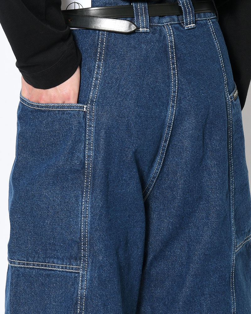 JIRO SHORTS -DARK BLUE(W/WHITE STITCHING)-