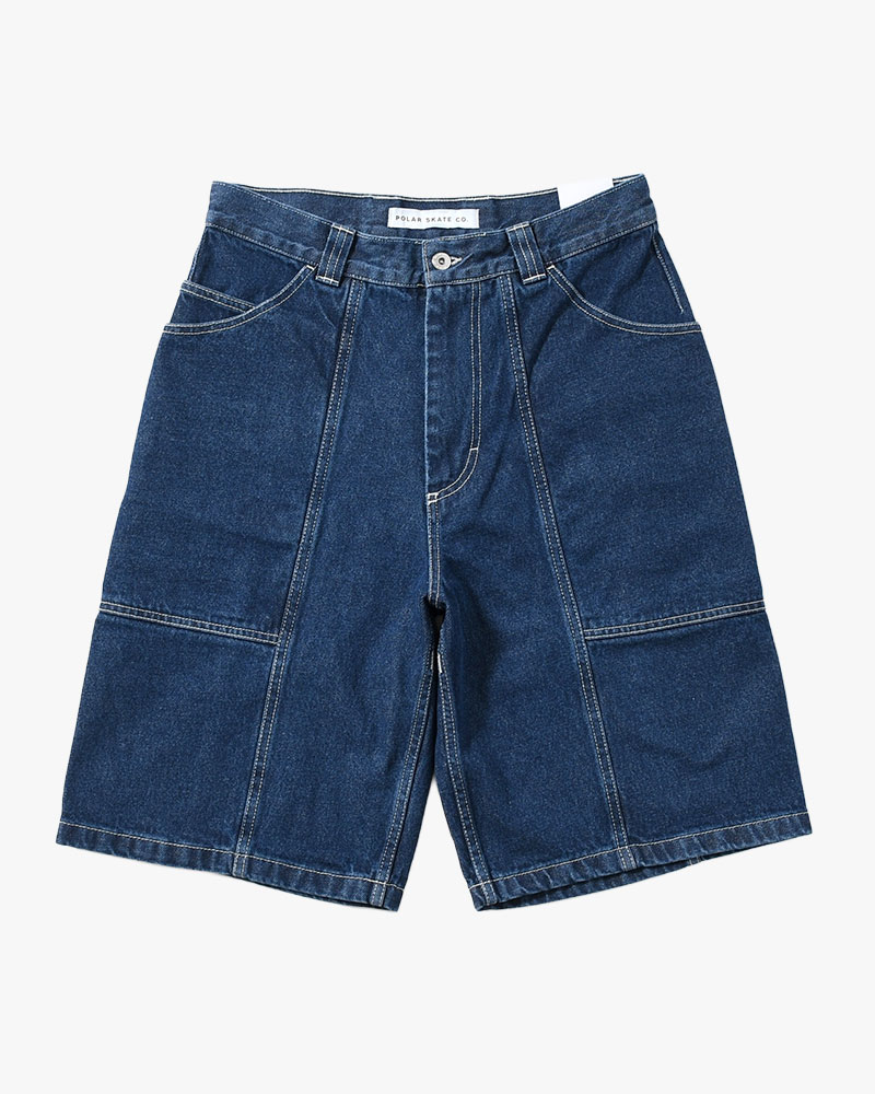 JIRO SHORTS -DARK BLUE(W/WHITE STITCHING)-