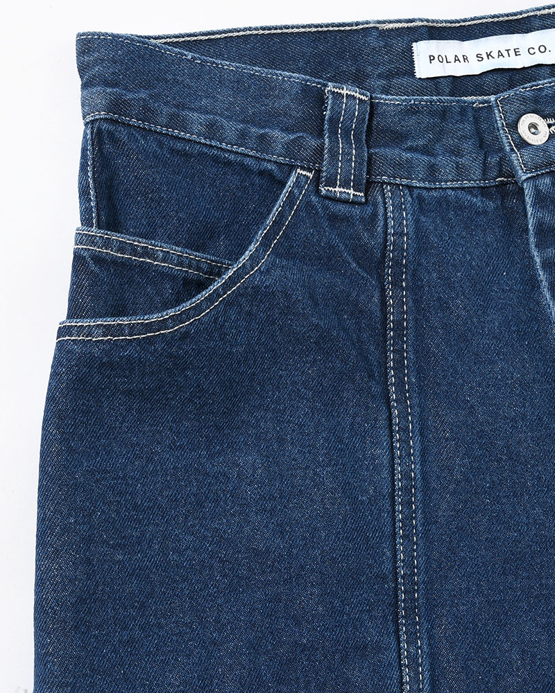 JIRO SHORTS -DARK BLUE(W/WHITE STITCHING)-