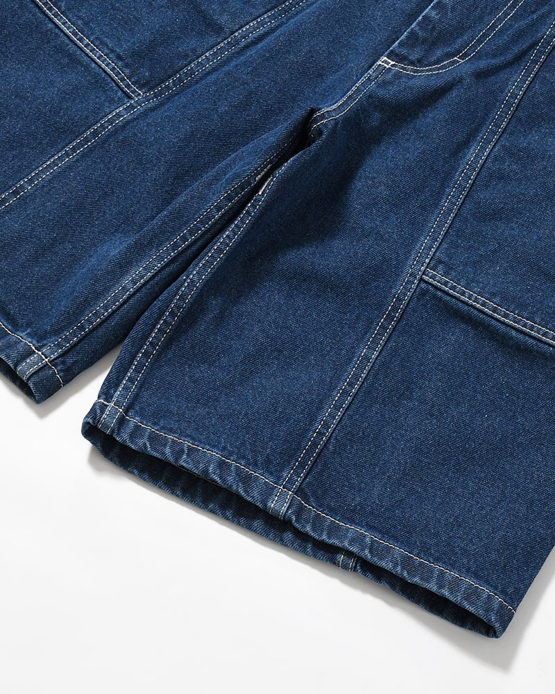 JIRO SHORTS -DARK BLUE(W/WHITE STITCHING)-