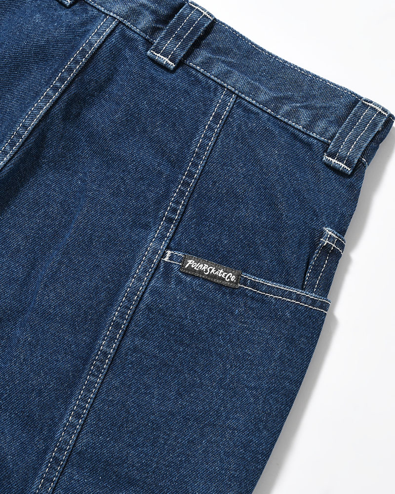 JIRO SHORTS -DARK BLUE(W/WHITE STITCHING)-