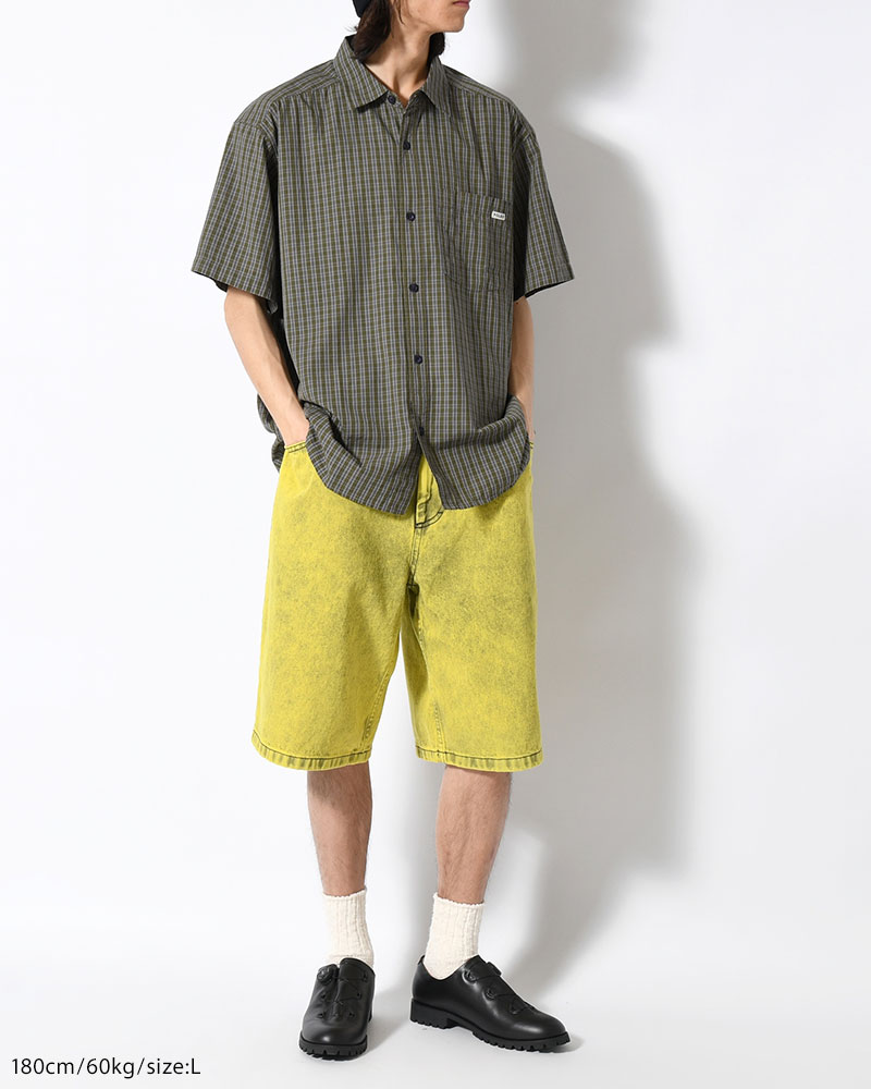 BIG BOY SHORTS ANGEL CHILD -LEMON/BLACK-