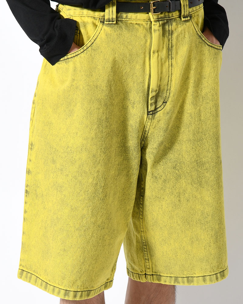 BIG BOY SHORTS ANGEL CHILD -LEMON/BLACK-