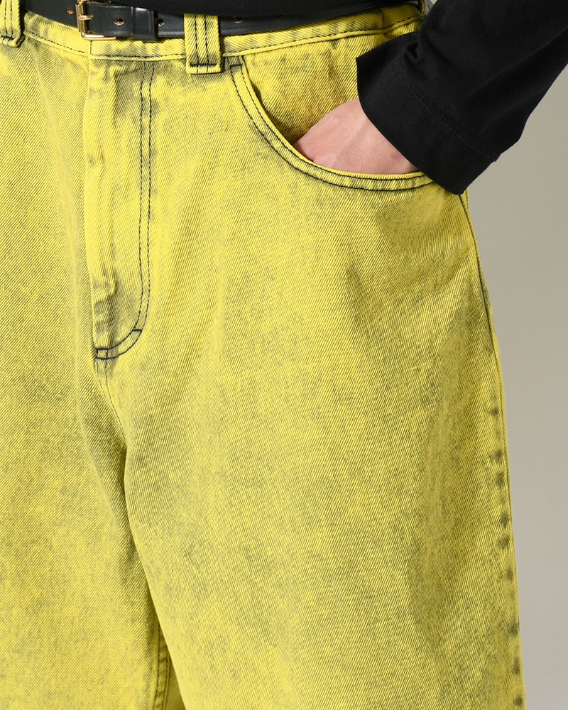BIG BOY SHORTS ANGEL CHILD -LEMON/BLACK-