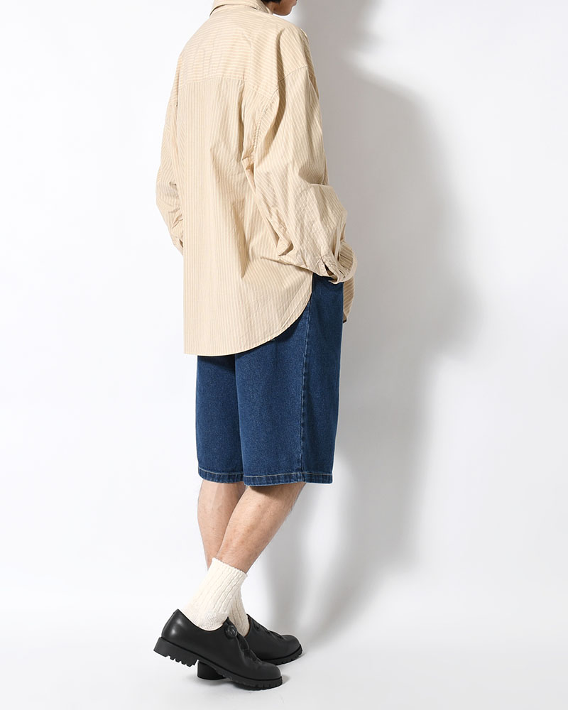 BIG BOY SHORTS -DARK BLUE(W/WHITE STITCHING)-