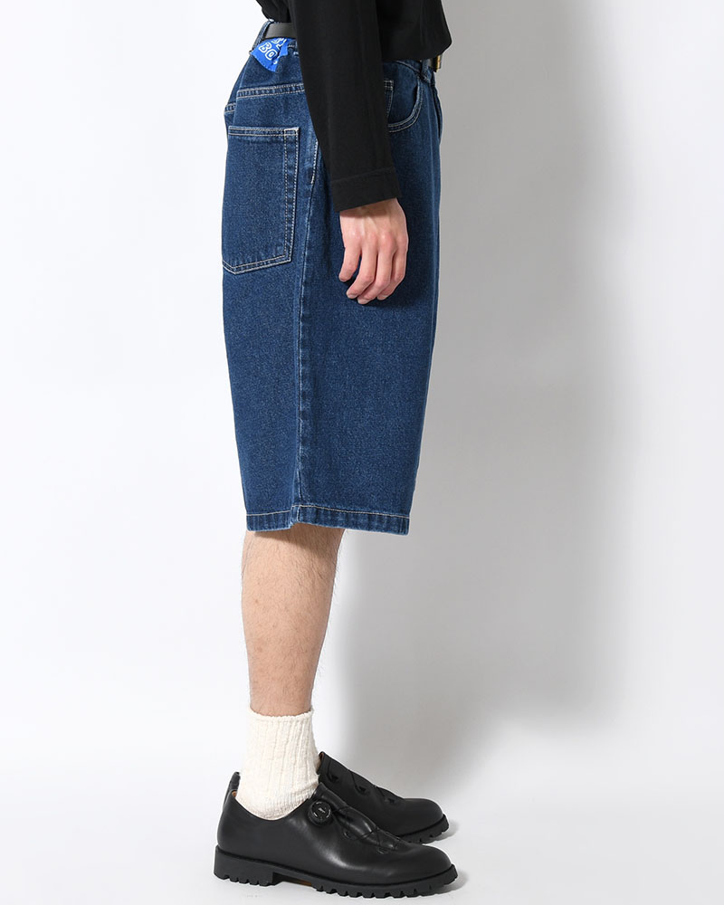 BIG BOY SHORTS -DARK BLUE(W/WHITE STITCHING)-