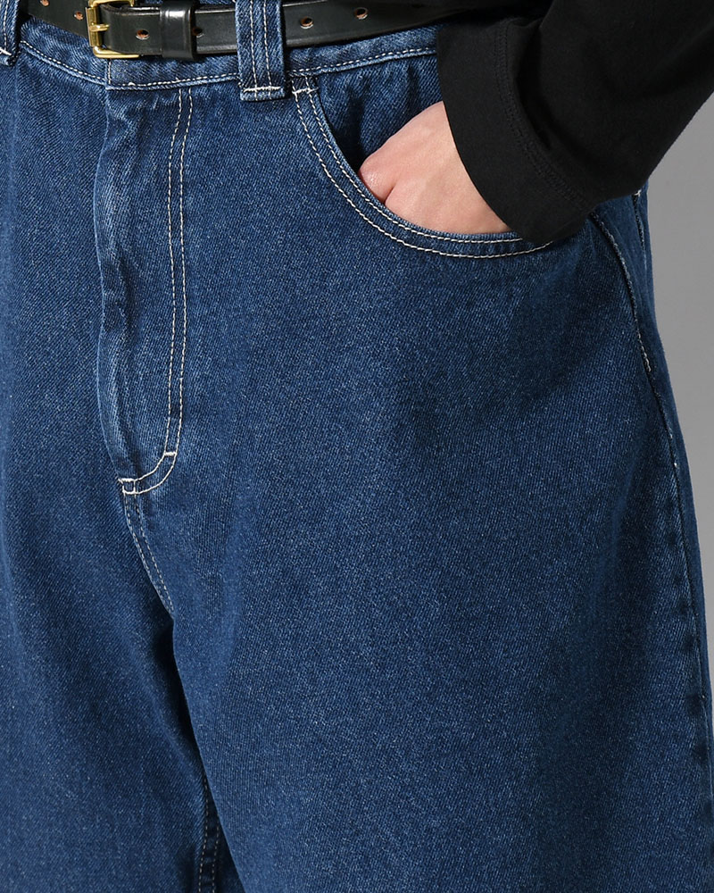 BIG BOY SHORTS -DARK BLUE(W/WHITE STITCHING)-