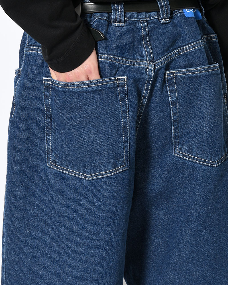 BIG BOY SHORTS -DARK BLUE(W/WHITE STITCHING)-