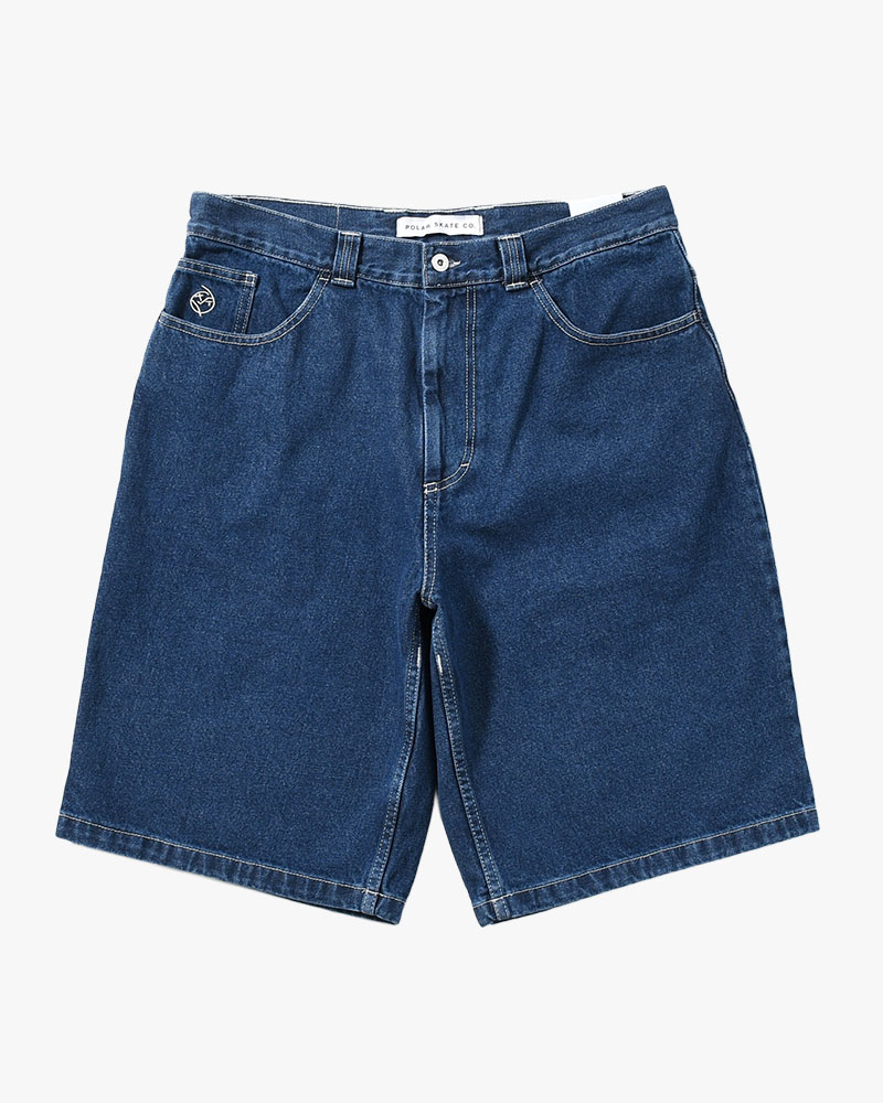 BIG BOY SHORTS -DARK BLUE(W/WHITE STITCHING)-