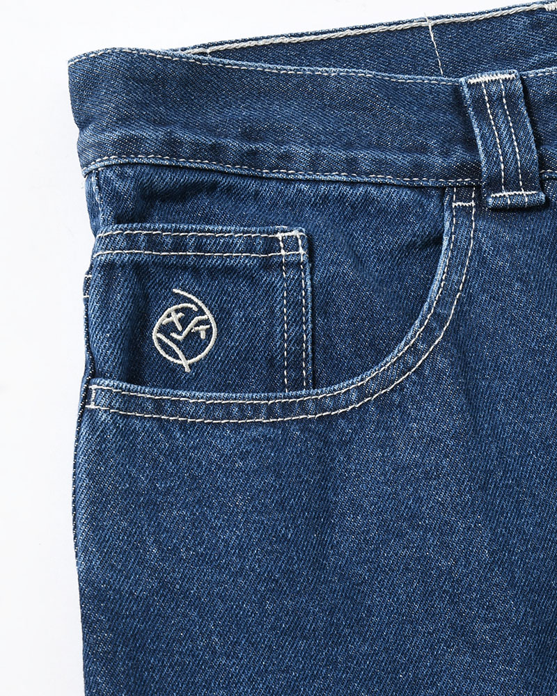 BIG BOY SHORTS -DARK BLUE(W/WHITE STITCHING)-